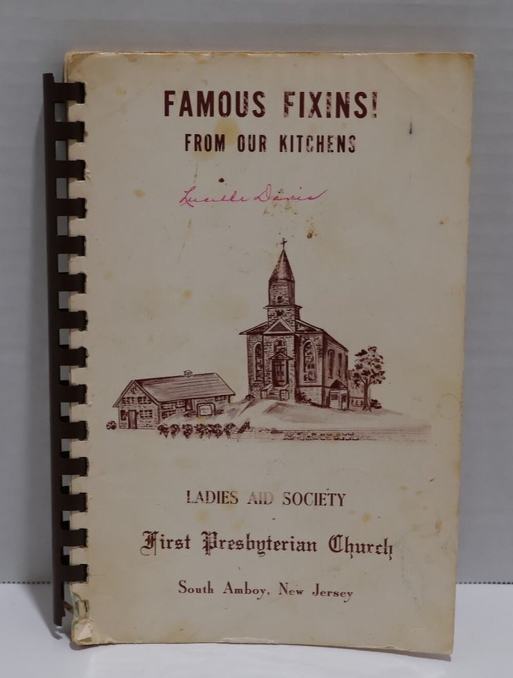 Famous Fixins! Cookbook First Presbyterian Church South Amboy NJ 1970s